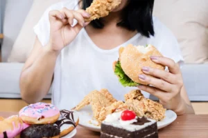 secretive eating and hoarding junk food